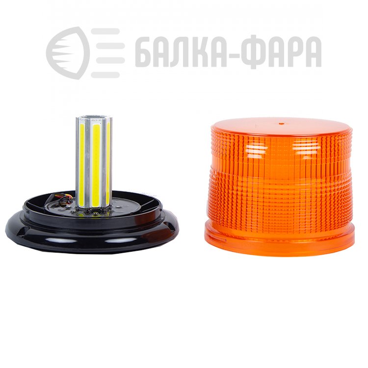 Маяк светодиодный 60W ЖЕЛТЫЙ 12 - 24V