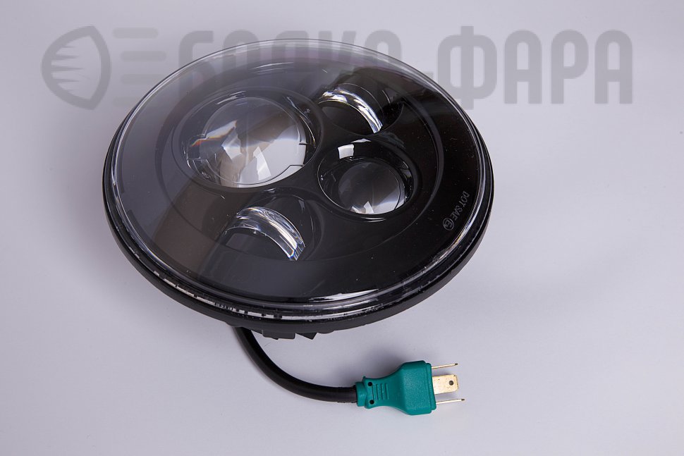 Комплект (2 шт.) светодиодных фар головного света, 70 Ватт, черные